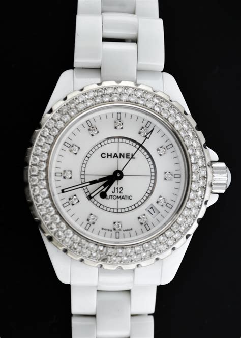 chanel diamond j12 most expensive watch|Chanel j12 white watch price.